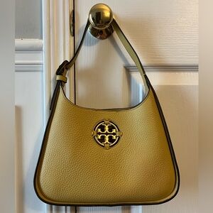 Tory Burch Miller Small Hobo Crossbody Beeswax Yellow New